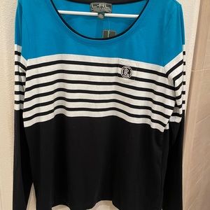 Ralph Lauren Scoop Neck Long Sleeved Top